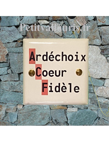 Plaque pour maison en céramique taille 15x15 d'après fichier numérique fournit par le client Plaque pour maison en céramique taille 15x15 d'après fichier numérique fournit par le client