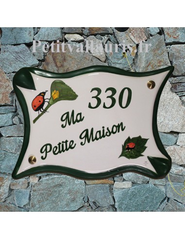 Plaque numéro de maison Hibou à personnaliser