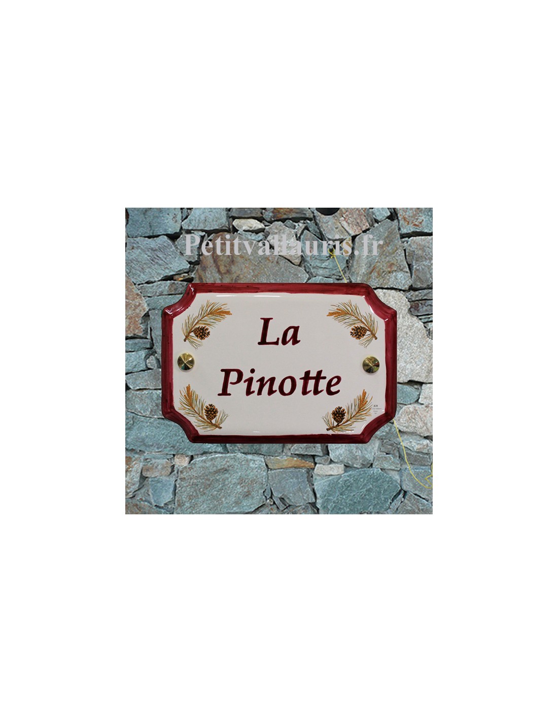 Décoration Pomme En Céramique Rose Iplusmile - Modèle Réaliste 14,5 Cm, Ornement De Table Pour Noël Et Intérieur
