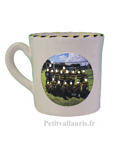Chope - Mug en céramique blanche avec photo et texte personnalisés