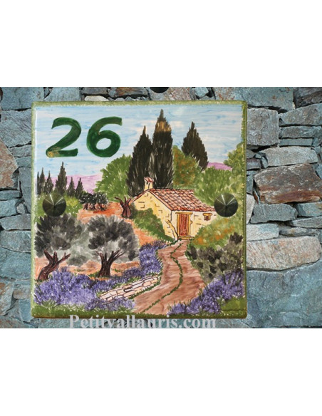 Plaque texte et décor personnalisé pour votre maison décor campagne provençale texte vert