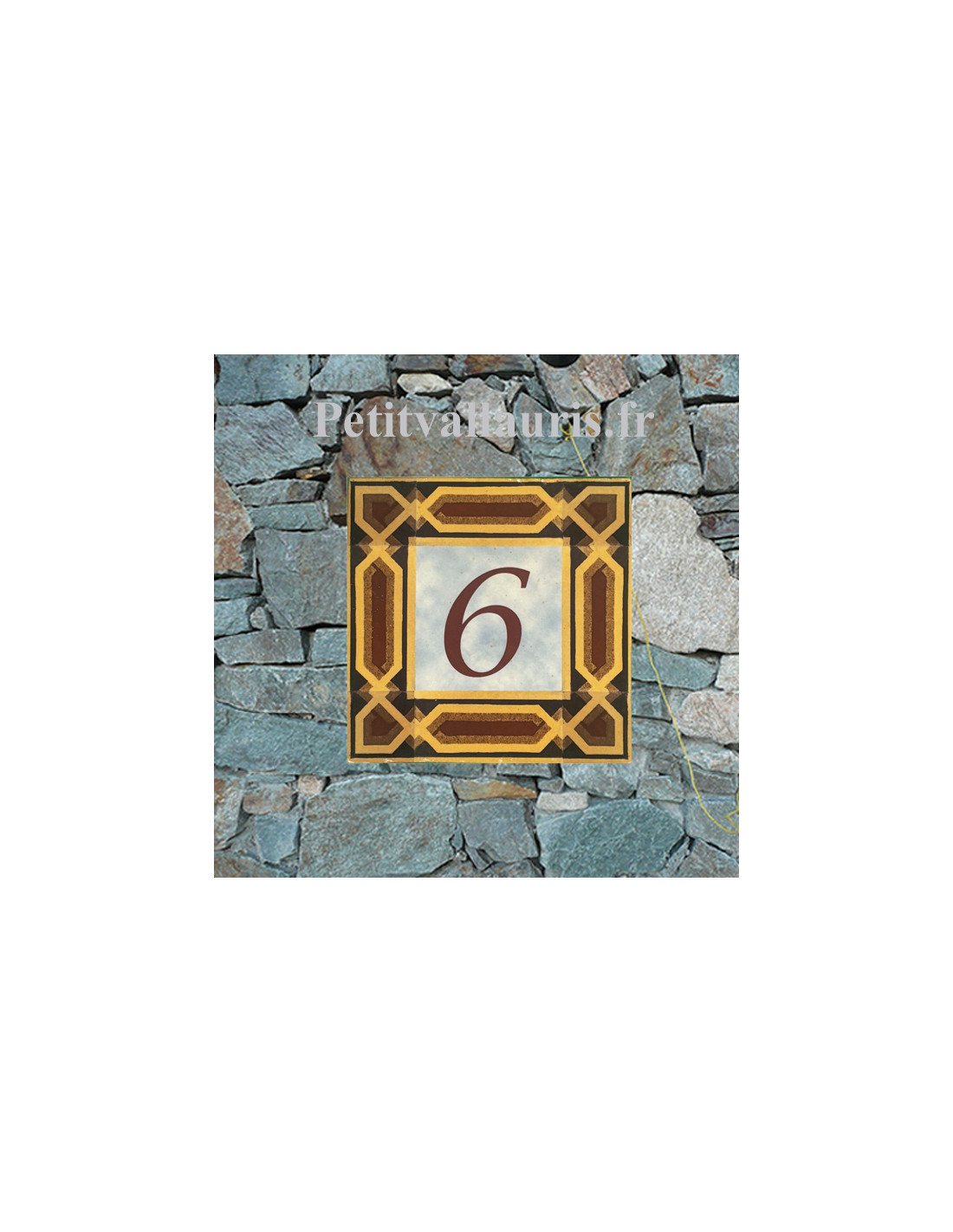 Plaque pour maison en céramique taille 15x15 d'après fichier numérique fournit par le client Plaque pour maison en céramique taille 15x15 d'après fichier numérique fournit par le client