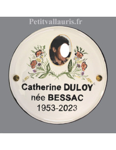 Plaque funéraire en...