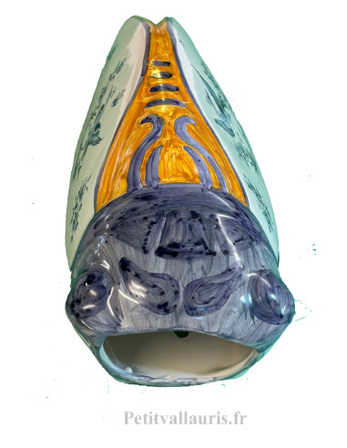 Grande cigale en céramique au décor...