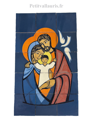 Fresque murale 50 x 30 cm sur carreaux d'après un fichier numérique personnalisé fournit