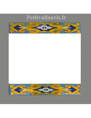 Frise sur carreau de faience 15x15...