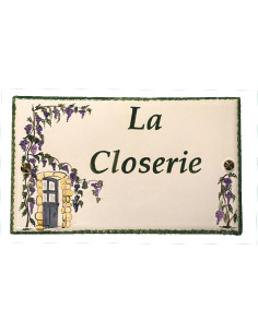 Plaque rectangulaire pour...