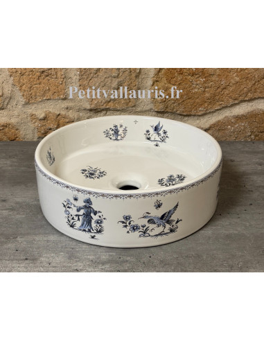Vasque ronde à poser en porcelaine...