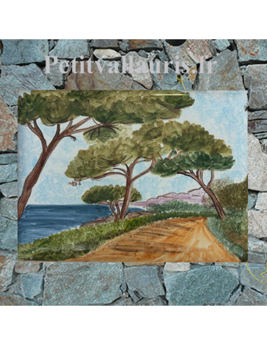 plaque de maison céramique décor...