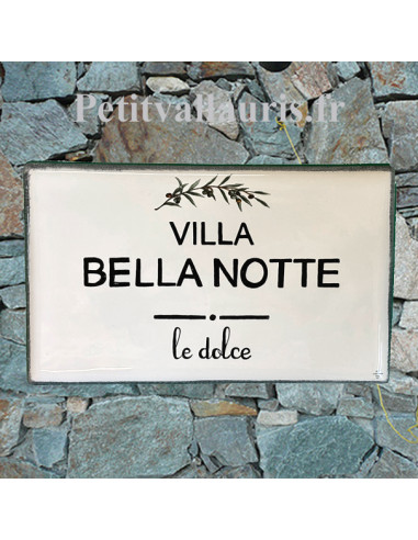Plaque de Villa en céramique modèle...