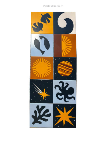 Décor sur carrelage sol en grès...
