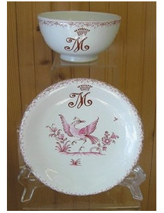 Assiette Décor noces en porcelaine - Centre Vaisselle - Porcelaine blanche  et décorée, plats et assiettes , tasses