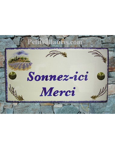 Plaque pour maison en céramique décor Provençal