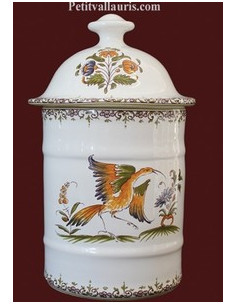 Pot de Salle de bain modèle Uho n° 2 Décor Tradition Vieux Moustiers polychrome