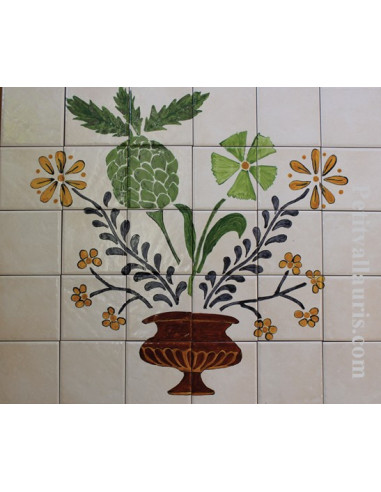2 fleurs murales en céramique en porcelaine - Décoration murale décorative  pour jardin - Décoration murale inspirante : : Cuisine et Maison