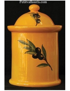 Série Pot de cheminée festonné décor Fleuri vert