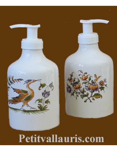 Distributeur de savon liquide décor Tradition Vieux Moustiers polychrome