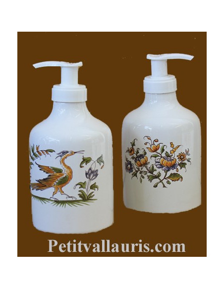 Distributeur de savon liquide décor Tradition Vieux Moustiers polychrome