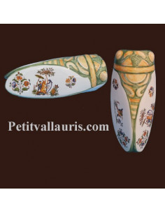 Cigale faïence céramique décor Tradition Vieux Moustiers polychrome (T.3)
