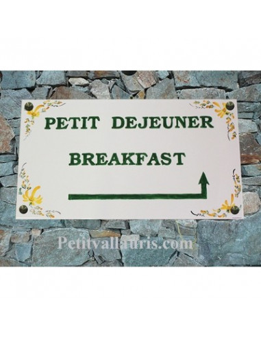 Fresque décorative rectangulaire décor Petit déjeuner Breakfast