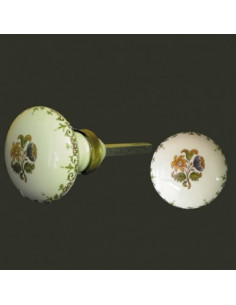 Bouton de porte et placard décor Tradition Vieux Moustiers (diamètre 50 mm)