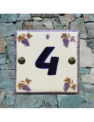 Plaque numéro de maison azulejo - Carrelage personnalisé
