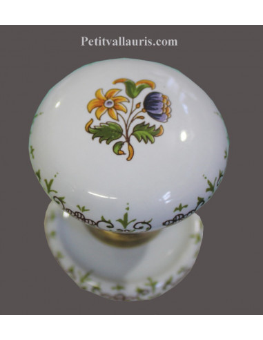 non-verrouillage Vintage Gainsborough Porcelaine Porte Bouton De Fixation Plaque 