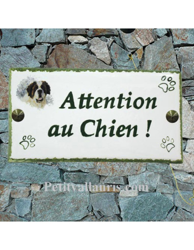 Plaque attention chien personnalisable photo - Personnalisation