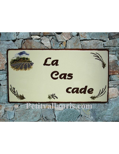 Plaque pour maison en céramique En Provence bord rouille
