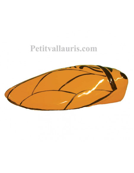 Grande cigale en céramique de couleur jaune provençale (Taille.5)