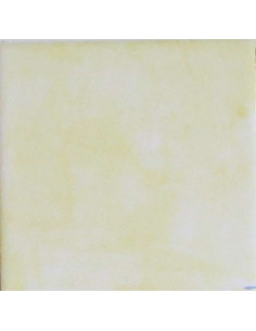 Carreau faience émaillé uni jaune assortit fresque 20 x 20 cm épaisseur 0.5 cm assortit aux décors