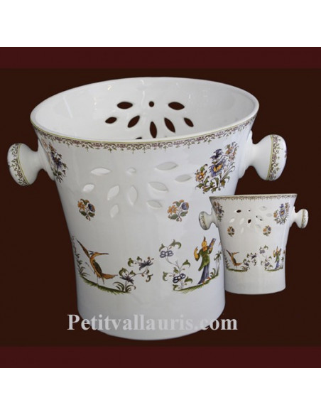 Seau à champagne en faience