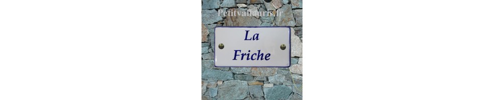 Plaque de maison en céramique émaillée de signalisation et publicité avec personnalisation