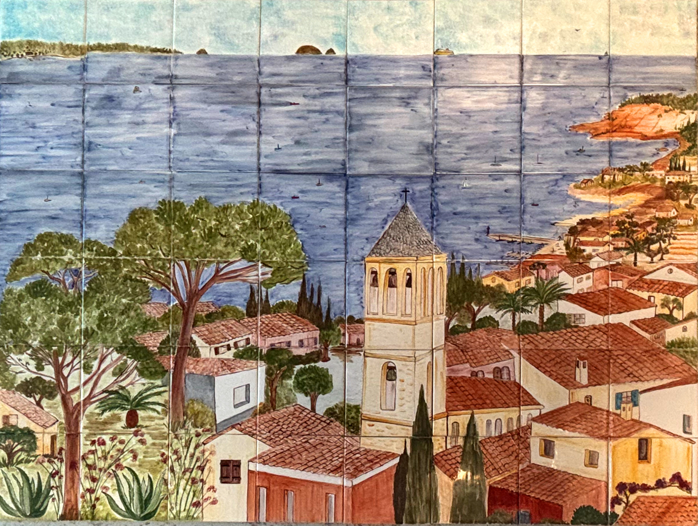 Fresque inspiration village Carqueiranne