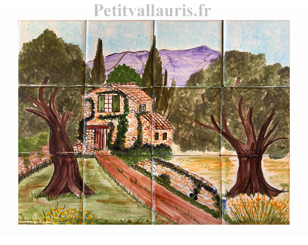 fresque murale la bastide en Provence